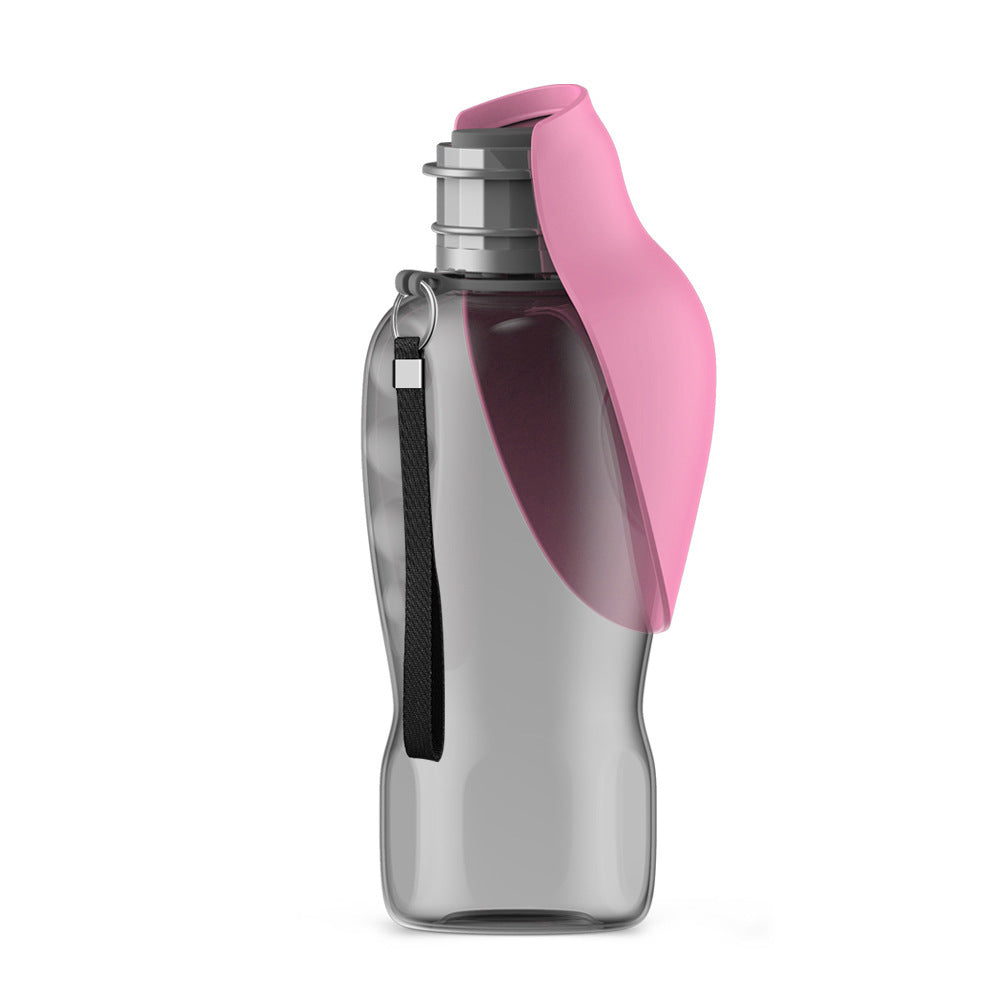 800ml Portable Dog Water Bottle with Foldable Bowl